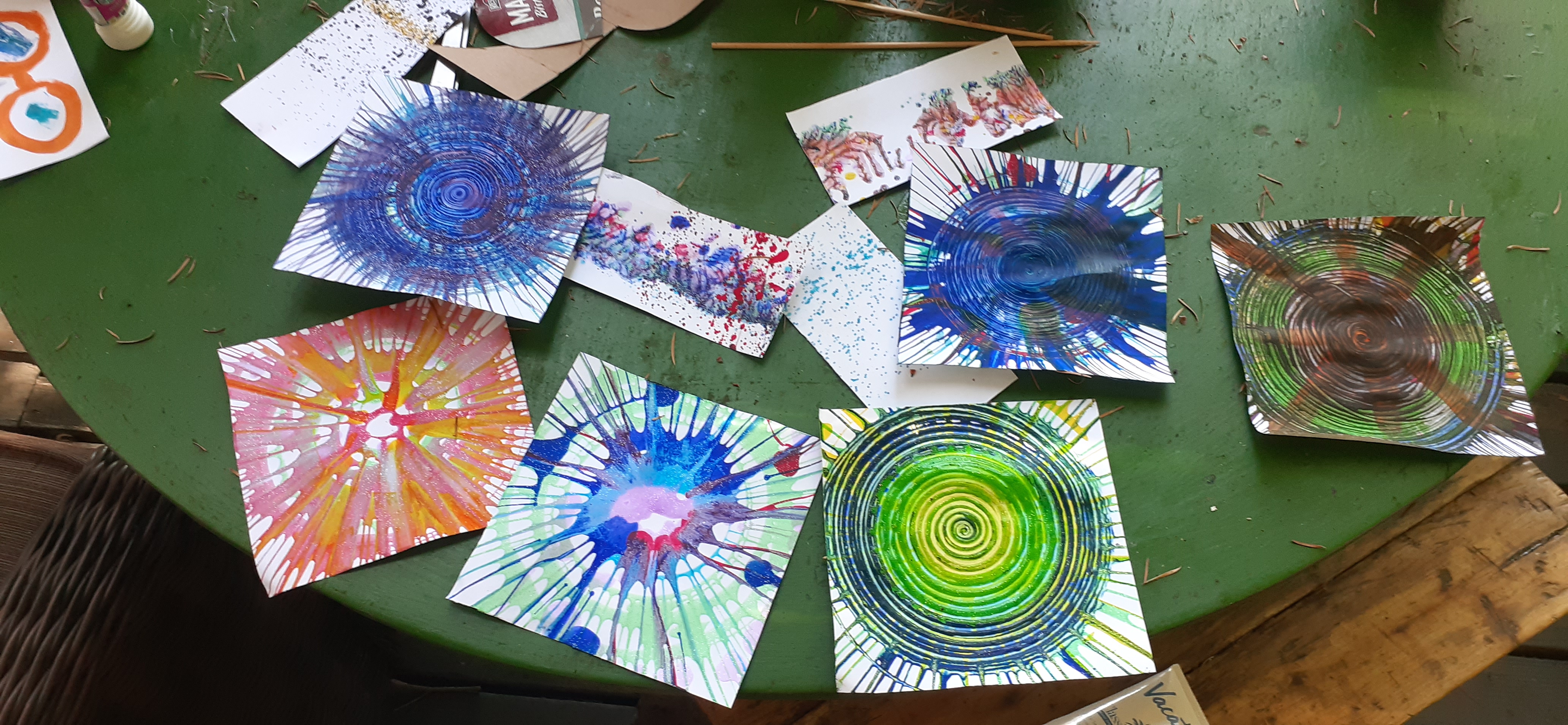 spin art samples