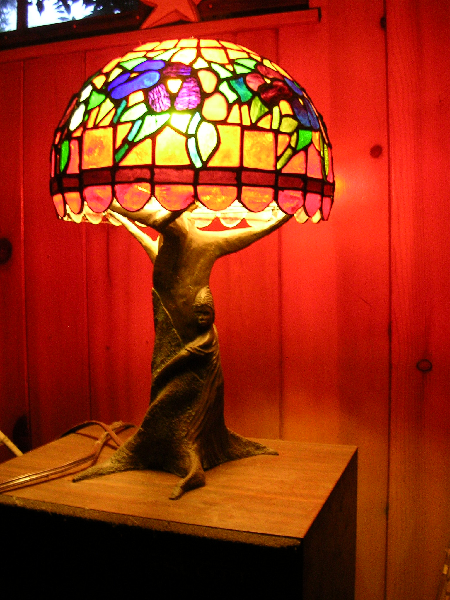 bonze lamp  - shade by Joanie Taylor