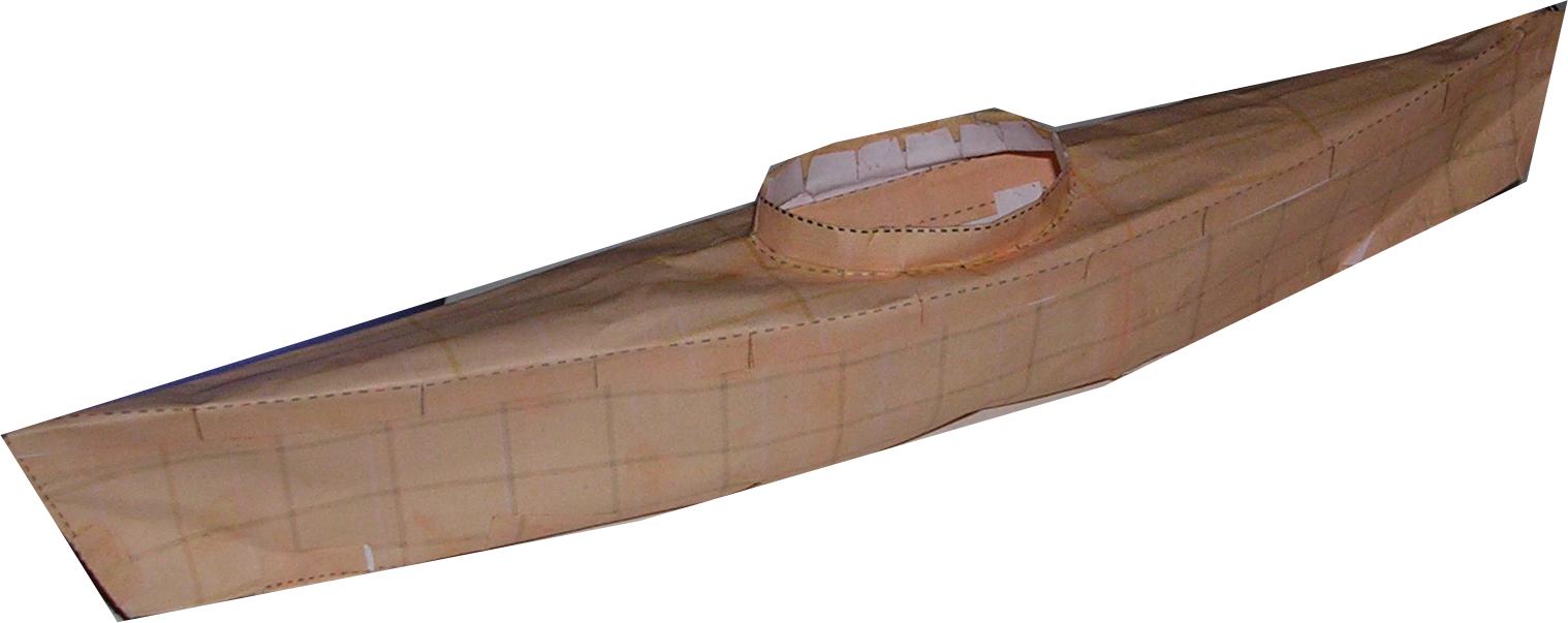 paper kayak model