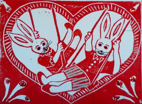 Swinging bunnies