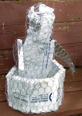 Monkey planter armature