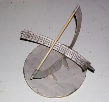 sundial made from paper
