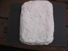 Plaster casing around mold