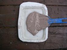 concrete added to mold